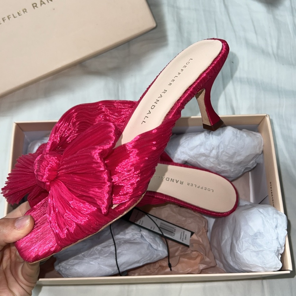 LOEFFLER RANDALL Eugenia-Plfa Fucsa kitten heel